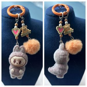 Smoky Grape Labubu Keychain A Stylish Touch of Charm