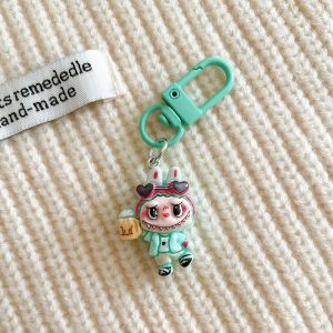 Original Pop Mart Creative Resin Labubu Keychain