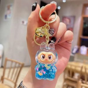 Official Pop Mart Labubu Keychain Deep Ocean Blue Bunny