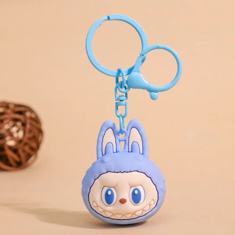 Soft Lavender Labubu Keychain