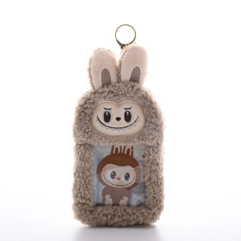Official Pop Mart Labubu Keychain Plush ID Holder Set