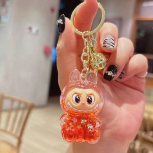 Official Pop Mart Labubu Keychain Hypnotic Orange