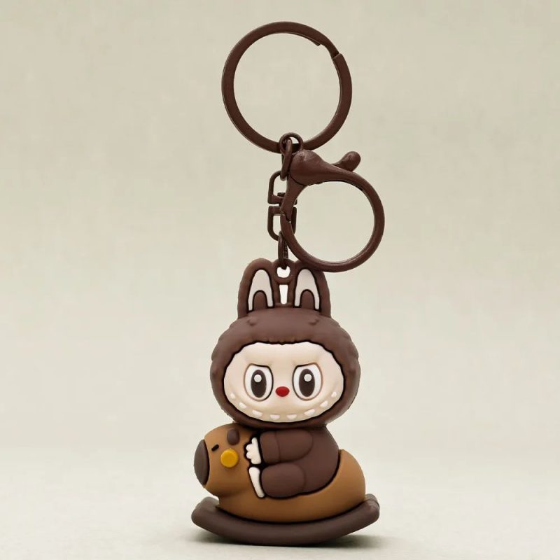Rare Dark Mocha Labubu Keychain