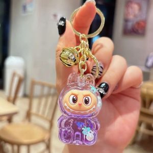 Labubu Keychain Stunning Burgundy Resin Bag